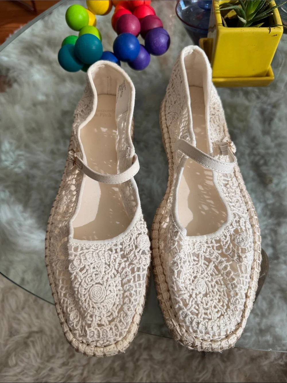 Abercrombie & Fitch Crochet Espadrille Flat Nee